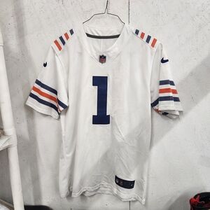 Nike White and Blue Men's Jersey
